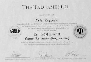 Certified Trainer of Neuro linguistic Programming min © Copyright 2020 Peter Zapfella.
